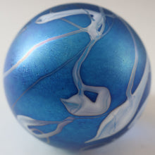 Load image into Gallery viewer, Fine GLASFORM Paperweight by John Ditchfield with Iridescent Finish and Decorative Trails
