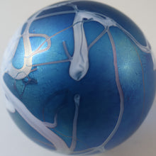Load image into Gallery viewer, Fine GLASFORM Paperweight by John Ditchfield with Iridescent Finish and Decorative Trails
