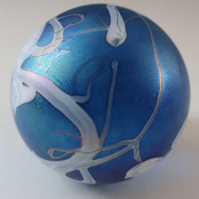 Load image into Gallery viewer, Fine GLASFORM Paperweight by John Ditchfield with Iridescent Finish and Decorative Trails
