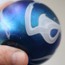 Load image into Gallery viewer, Fine GLASFORM Paperweight by John Ditchfield with Iridescent Finish and Decorative Trails
