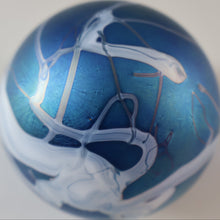 Load image into Gallery viewer, Fine GLASFORM Paperweight by John Ditchfield with Iridescent Finish and Decorative Trails
