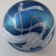 Load image into Gallery viewer, Fine GLASFORM Paperweight by John Ditchfield with Iridescent Finish and Decorative Trails
