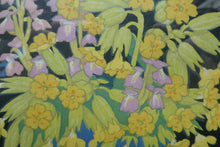 Load image into Gallery viewer, COWSLIPS. Original 1920s Colour Woodcut by John Hall Thorpe
