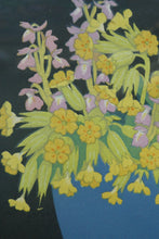 Load image into Gallery viewer, COWSLIPS. Original 1920s Colour Woodcut by John Hall Thorpe

