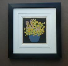 Load image into Gallery viewer, COWSLIPS. Original 1920s Colour Woodcut by John Hall Thorpe
