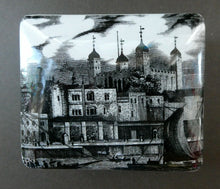 Load image into Gallery viewer, 1960s Portmeirion Black and White Ceramic Box. Tower of London
