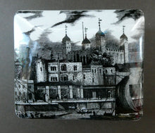 Load image into Gallery viewer, 1960s Portmeirion Black and White Ceramic Box. Tower of London
