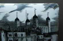 Load image into Gallery viewer, 1960s Portmeirion Black and White Ceramic Box. Tower of London
