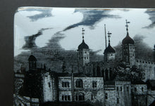 Load image into Gallery viewer, 1960s Portmeirion Black and White Ceramic Box. Tower of London
