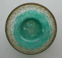 Load image into Gallery viewer, SCOTTISH GLASS. Fabulous 1920s Small Antique Scottish Monart Round Glass Bowl. Diameter 4 1/2 inches
