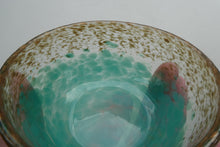 Load image into Gallery viewer, SCOTTISH GLASS. Fabulous 1920s Small Antique Scottish Monart Round Glass Bowl. Diameter 4 1/2 inches
