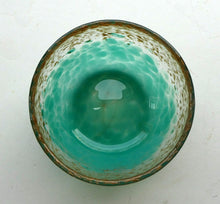 Load image into Gallery viewer, SCOTTISH GLASS. Fabulous 1920s Small Antique Scottish Monart Round Glass Bowl. Diameter 4 1/2 inches
