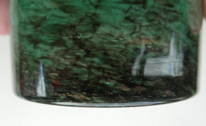 SCOTTISH GLASS. Fabulous 1920s Small Antique Scottish Monart Glass Bowl with Straight Sides. Diameter 3 3/4 inches