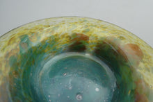 Load image into Gallery viewer, SCOTTISH GLASS. Fabulous 1920s Miniature Antique Scottish Monart Shallow Bowl with Rim. 3 3/4 inches
