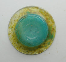 Load image into Gallery viewer, SCOTTISH GLASS. Fabulous 1920s Miniature Antique Scottish Monart Shallow Bowl with Rim. 3 3/4 inches
