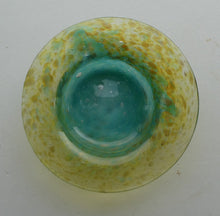 Load image into Gallery viewer, SCOTTISH GLASS. Fabulous 1920s Miniature Antique Scottish Monart Shallow Bowl with Rim. 3 3/4 inches
