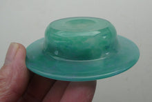Load image into Gallery viewer, SCOTTISH GLASS. Fabulous 1920s Miniature Antique Scottish Monart Shallow Bowl with Rim. 3 1/2 inches
