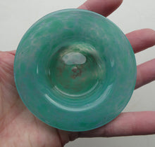 Load image into Gallery viewer, SCOTTISH GLASS. Fabulous 1920s Miniature Antique Scottish Monart Shallow Bowl with Rim. 3 1/2 inches
