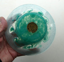 Load image into Gallery viewer, SCOTTISH GLASS. Fabulous 1920s Antique Scottish Monart Shallow Bowl with Rim. 6 inches
