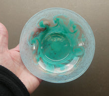 Load image into Gallery viewer, SCOTTISH GLASS. Fabulous 1920s Antique Scottish Monart Shallow Bowl with Rim. 6 inches
