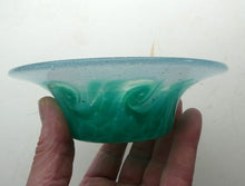 Load image into Gallery viewer, SCOTTISH GLASS. Fabulous 1920s Antique Scottish Monart Shallow Bowl with Rim. 5 3/4 inches
