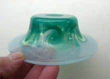 Load image into Gallery viewer, SCOTTISH GLASS. Fabulous 1920s Antique Scottish Monart Shallow Bowl with Rim. 5 3/4 inches
