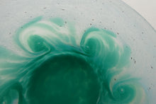 Load image into Gallery viewer, SCOTTISH GLASS. Fabulous 1920s Antique Scottish Monart Shallow Bowl with Rim. 5 3/4 inches
