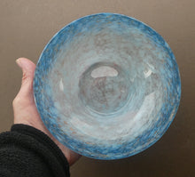 Load image into Gallery viewer, SCOTTISH GLASS. Fabulous 1920s Antique Scottish Monart Shallow Bowl with Rim. 7 1/4 inches
