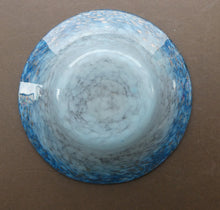 Load image into Gallery viewer, SCOTTISH GLASS. Fabulous 1920s Antique Scottish Monart Shallow Bowl with Rim. 7 1/4 inches
