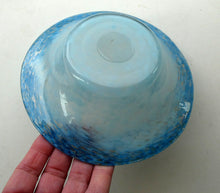 Load image into Gallery viewer, SCOTTISH GLASS. Fabulous 1920s Antique Scottish Monart Shallow Bowl with Rim. 7 1/4 inches
