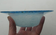 Load image into Gallery viewer, SCOTTISH GLASS. Fabulous 1920s Antique Scottish Monart Shallow Bowl with Rim. 7 1/4 inches
