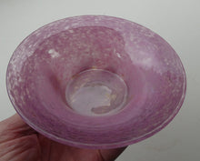 Load image into Gallery viewer, SCOTTISH GLASS. Fabulous 1920s Antique Scottish Monart Shallow Bowl with Rim. 5 3/4 inches
