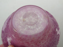 Load image into Gallery viewer, SCOTTISH GLASS. Fabulous 1920s Antique Scottish Monart Shallow Bowl with Rim. 5 3/4 inches
