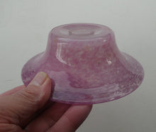 Load image into Gallery viewer, SCOTTISH GLASS. Fabulous 1920s Antique Scottish Monart Shallow Bowl with Rim. 5 3/4 inches
