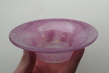 Load image into Gallery viewer, SCOTTISH GLASS. Fabulous 1920s Antique Scottish Monart Shallow Bowl with Rim. 5 3/4 inches

