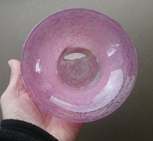 Load image into Gallery viewer, SCOTTISH GLASS. Fabulous 1920s Antique Scottish Monart Shallow Bowl with Rim. 5 3/4 inches
