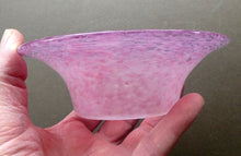 Load image into Gallery viewer, SCOTTISH GLASS. Fabulous 1920s Antique Scottish Monart Shallow Bowl with Rim. 5 3/4 inches
