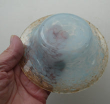 Load image into Gallery viewer, SCOTTISH GLASS. Fabulous 1920s Antique Scottish Monart Shallow Bowl with Rim. 5 3/4 inches
