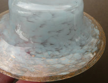 Load image into Gallery viewer, SCOTTISH GLASS. Fabulous 1920s Antique Scottish Monart Shallow Bowl with Rim. 5 3/4 inches
