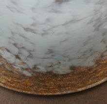 Load image into Gallery viewer, SCOTTISH GLASS. Fabulous 1920s Antique Scottish Monart Shallow Bowl with Rim. 5 3/4 inches
