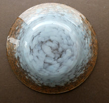 Load image into Gallery viewer, SCOTTISH GLASS. Fabulous 1920s Antique Scottish Monart Shallow Bowl with Rim. 5 3/4 inches
