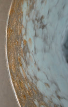 Load image into Gallery viewer, SCOTTISH GLASS. Fabulous 1920s Antique Scottish Monart Shallow Bowl with Rim. 5 3/4 inches

