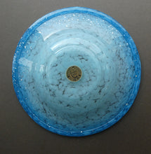 Load image into Gallery viewer, SCOTTISH GLASS. Fabulous LARGE 1920s Antique Scottish Monart Shallow Bowl with Rim. 10 inches
