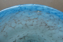 Load image into Gallery viewer, SCOTTISH GLASS. Fabulous LARGE 1920s Antique Scottish Monart Shallow Bowl with Rim. 10 inches
