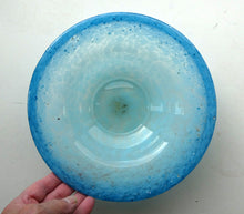 Load image into Gallery viewer, SCOTTISH GLASS. Fabulous LARGE 1920s Antique Scottish Monart Shallow Bowl with Rim. 10 inches
