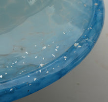 Load image into Gallery viewer, SCOTTISH GLASS. Fabulous LARGE 1920s Antique Scottish Monart Shallow Bowl with Rim. 10 inches
