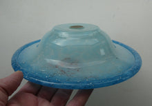 Load image into Gallery viewer, SCOTTISH GLASS. Fabulous LARGE 1920s Antique Scottish Monart Shallow Bowl with Rim. 10 inches
