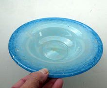 Load image into Gallery viewer, SCOTTISH GLASS. Fabulous LARGE 1920s Antique Scottish Monart Shallow Bowl with Rim. 10 inches
