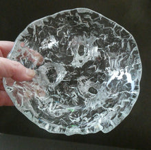 Load image into Gallery viewer, Vintage SCANDINAVIAN Glass Freeform Bowl with Tripod Feet by NYBRO / SEA Swedish Glass
