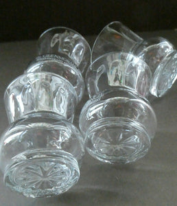 Set of FOUR Glenmorangie Whisky Tasting Glasses in the Shape of a Thistle